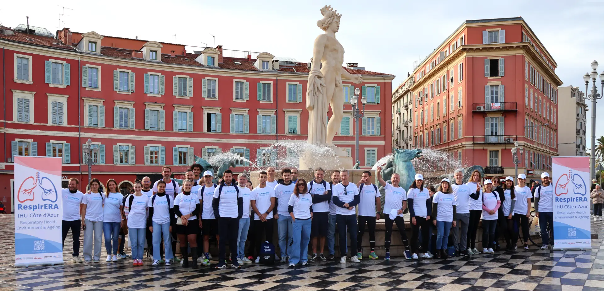 Marathon 2025 : photo des équipes de l'IHU RespirERA